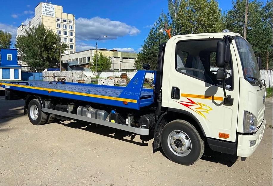 Эвакуатор со сдвижной платформой на шасси FAW, 4x2, кабина J6F фото 5