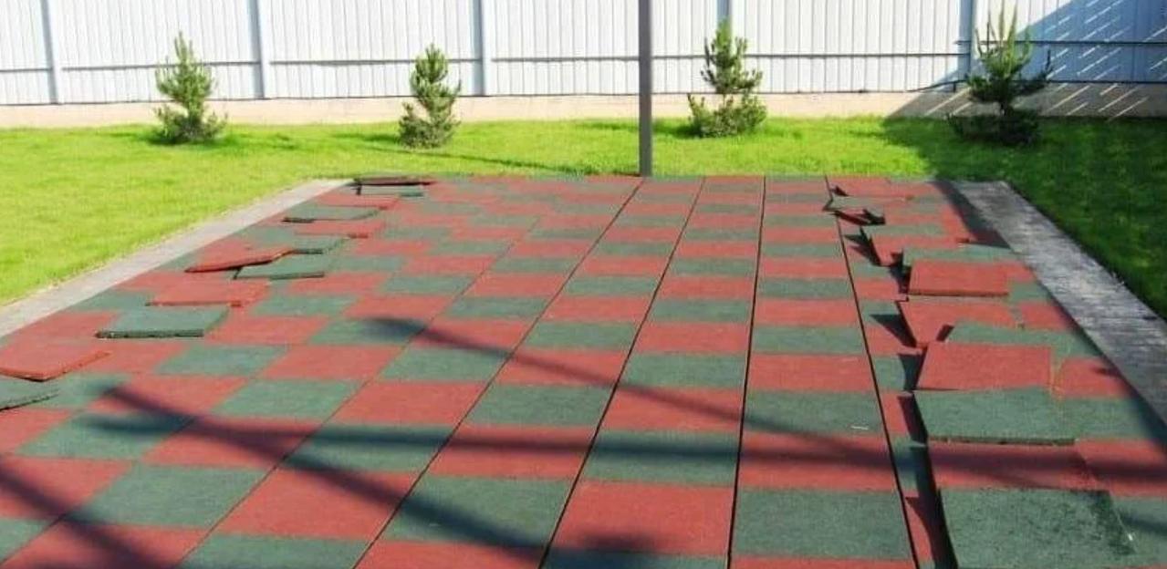 Резиновая плитка 1000×1000 мм ОПТ фото 2