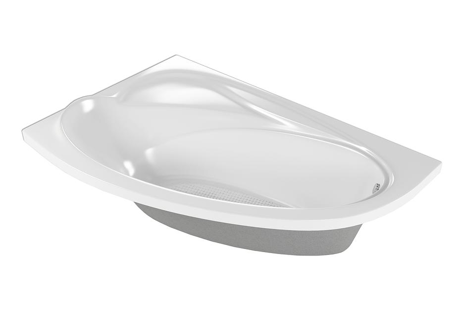 Акриловая ванна «Dolce», левая, белый, асимметричная, 1640х1100 мм, опт фото 3