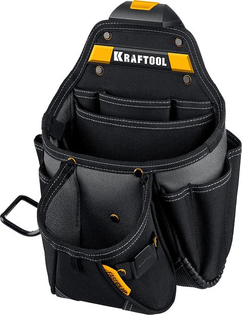 KRAFTOOL KBS-3L пояс монтажника, в комплекте: пояс монтажника и 2 большие сумки (38761) фото 3