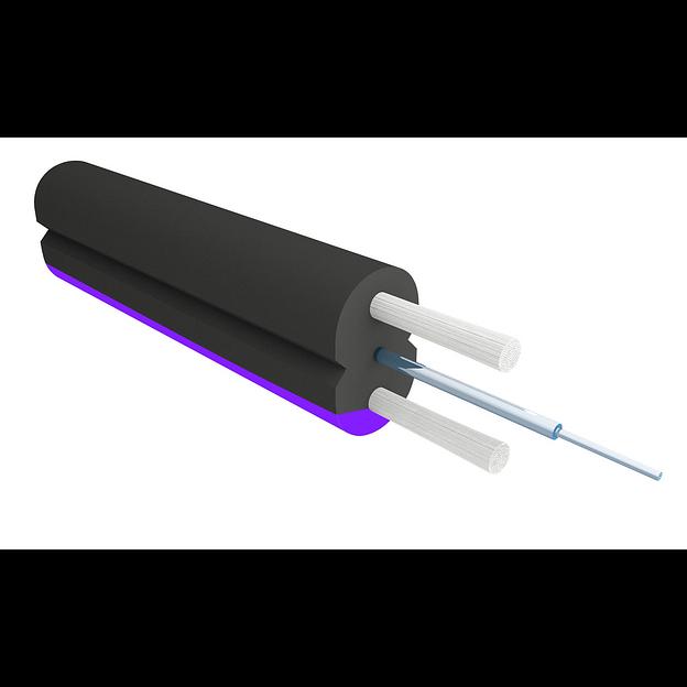 Кабель оптический SNR PRO FTTH, 1 волокно, черный фото 1