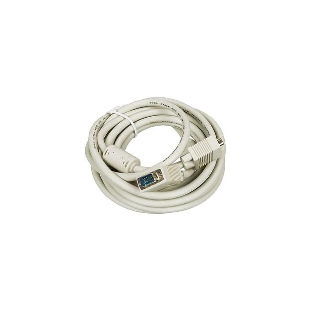 Кабель VGA VGA (m) - VGA (m), ферритовый фильтр, 5м [svga] фото 1