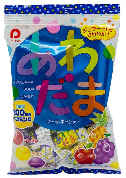 Карамель леденцовая Pine 3 фруктовых вкуса (ананас, яблоко, виноград) 120г фото 1