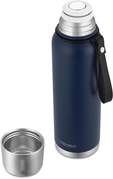 Термос для напитков Rondell Promenade RDS-1820 1л. синий картонная коробка фото 2