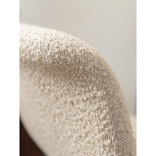 Лаунж-кресло Hilde, букле, серо-бежевое фото 10