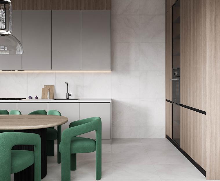 Horison blanco керамогранит светло-серый матовый карвинг 60x120 опт фото 2