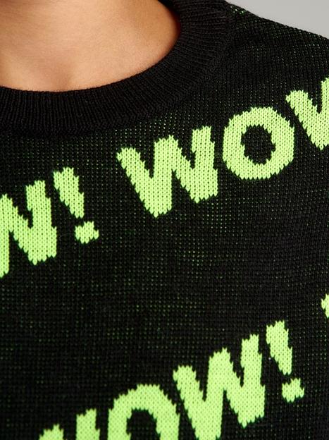 Джемпер «Вау» чёрный, для мальчиков ОПТ фото 10