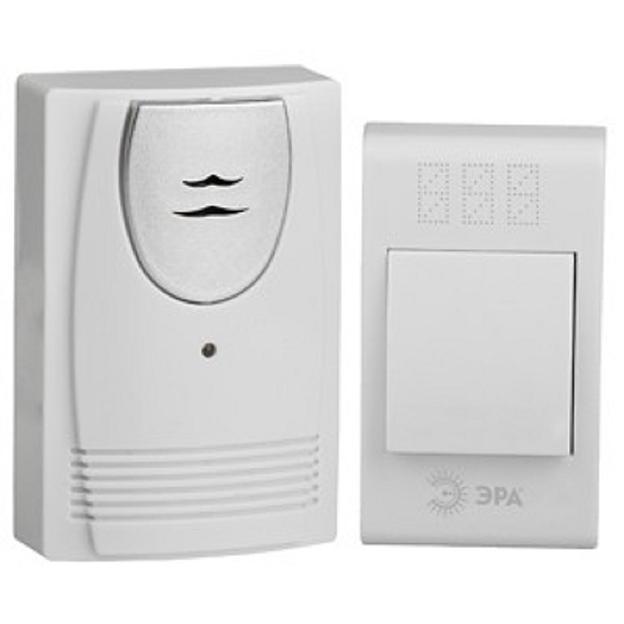 ЭРА Б0018093 Звонок беспроводной C61 {32 мелодии полифония, динамик с индикатором, радиус 100 м} фото 1