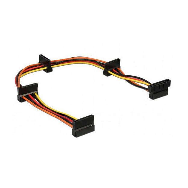 Кабель Cablexpert Кабель питания SATA Cablexpert CC-SATAMF-03 4x15pin(M)/15pin(F), 40см (095563) фото 1