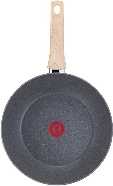 Сковорода ВОК (WOK) Tefal Natural Force G2661972 круглая 28см покрытие: Mineralia+ non-stick ручка несъемная (без крышки) серый (2100118262) фото 5