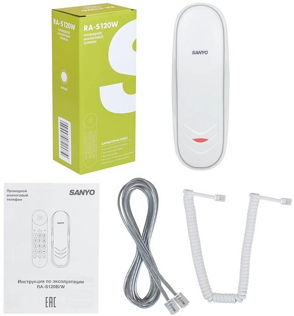 SANYO RA-S120W Телефон проводной фото 5