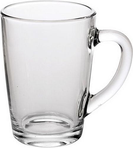 Кружка 300 мл. d=80 мм. h=112 мм. прозрач. Капучино /20/800/ фото 1