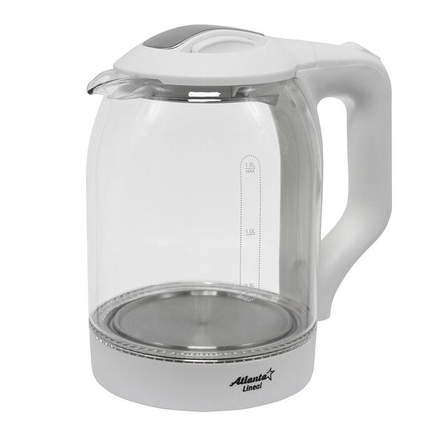 ATH-2466 (white) Чайник стеклянный электрический фото 1