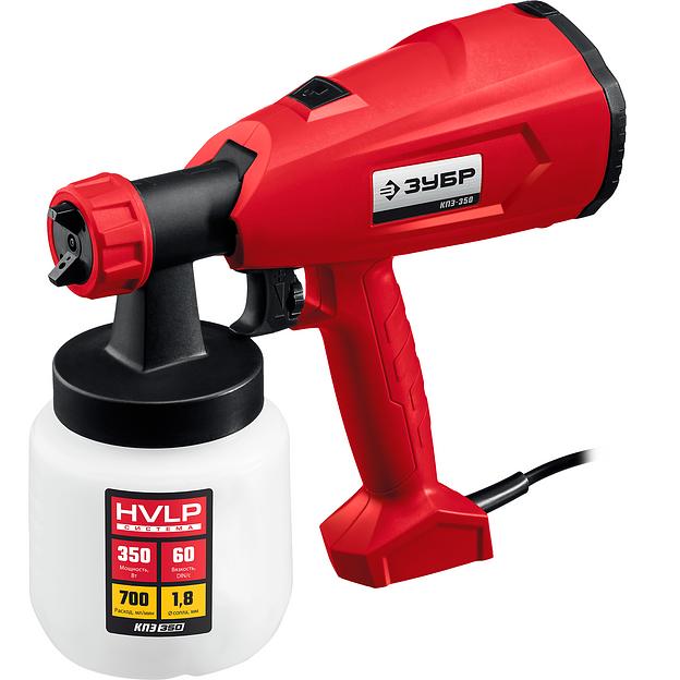 Краскопульт электрический Зубр серия «Мастер» КПЭ-350 ОПТ фото 1
