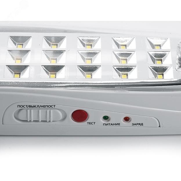 Светильник аварийный светодиодный LEDх30 3ч универсальный с наклейкой ВЫХОД фото 3