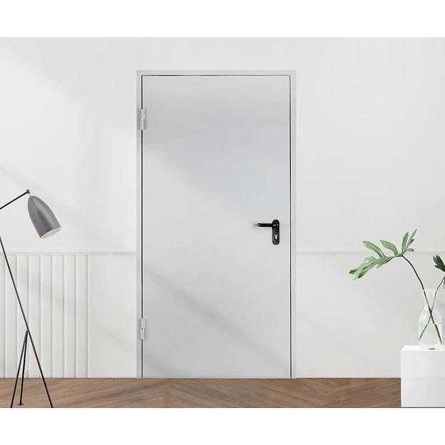 Противопожарная дверь РПК ДМПГ-60-1 левая 78х208см светло-серый фото 3