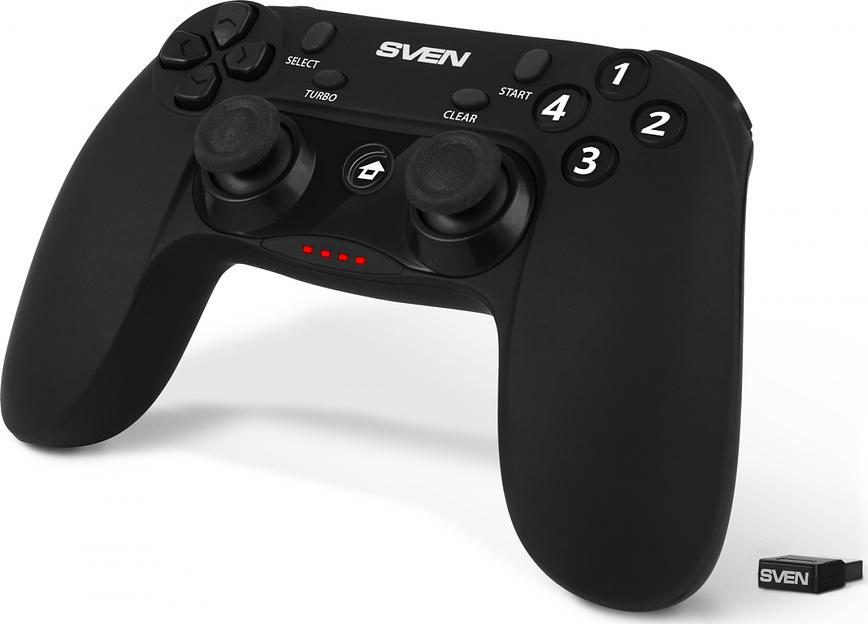 Беспроводной геймпад SVEN GC-3050 (13 кл. 2 мини-джойстика, D-pad, Soft Touch, PC/PS3/Xinput) Sven GC-3050 (SV-016005) фото 2
