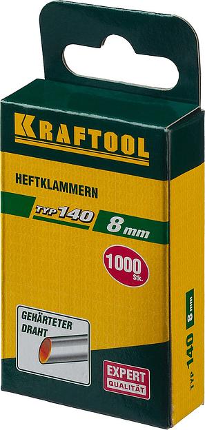 KRAFTOOL скобы тип 140 (G/11/57), 8 мм, калибр 20GA. 1000 шт (31680-08) фото 2
