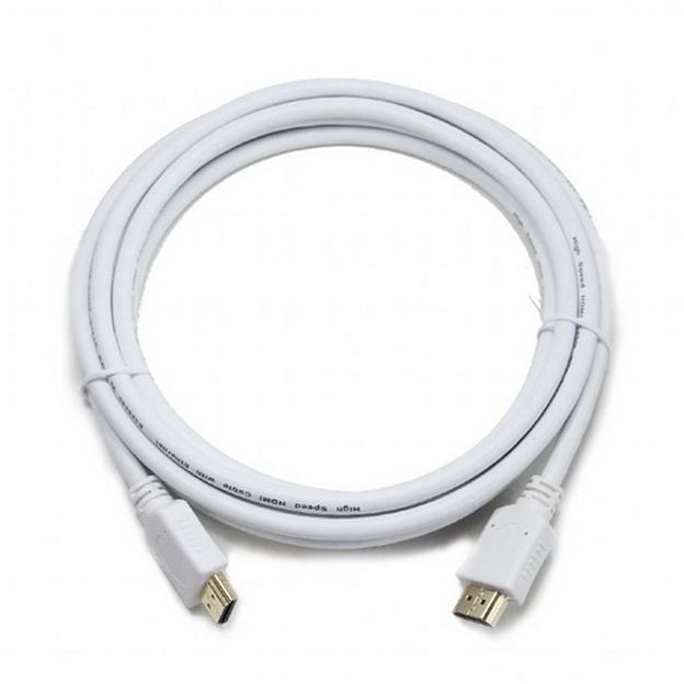 Кабель Cablexpert Кабель HDMI Cablexpert CC-HDMI4-W-10, 3м, v1.4, 19M/19M, белый, позол.разъемы, экран, пакет фото 2