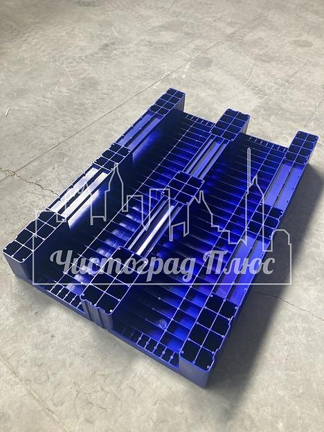 Пластиковый паллет LG тип 1 1200x800x150 черный фото 4