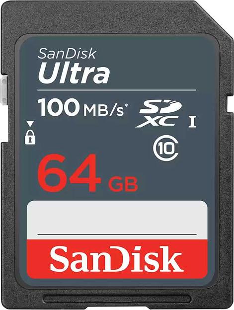 Флеш карта SDHC 64Gb Class10 Sandisk SDSDUNR-064G-GN3IN Ultra фото 1