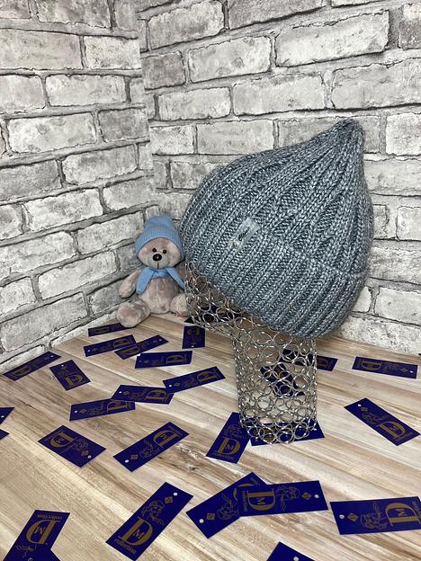 Женская шапка бини «Лопатка» зима 2 фото 1