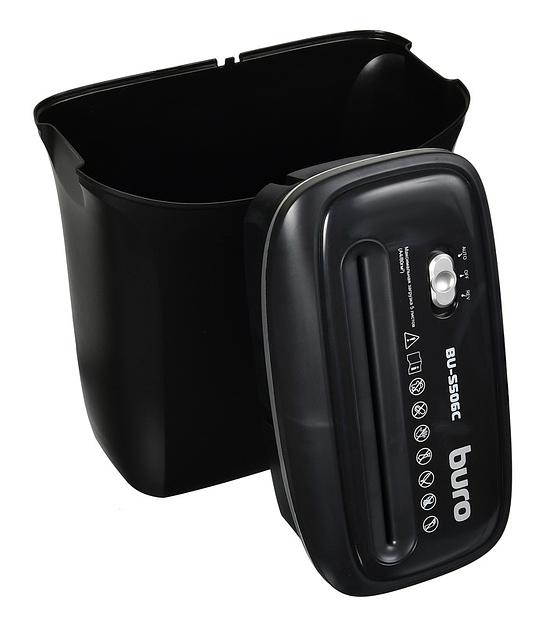 Шредер Buro Home BU-S506C (секр.P-4) фрагменты 5лист. 12лтр. пл.карты фото 6