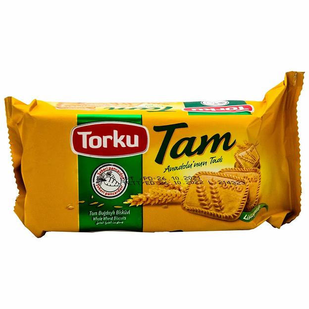 Печенье Torku «Tam» из цельнозерновой пшеницы 131 г ОПТ фото 1