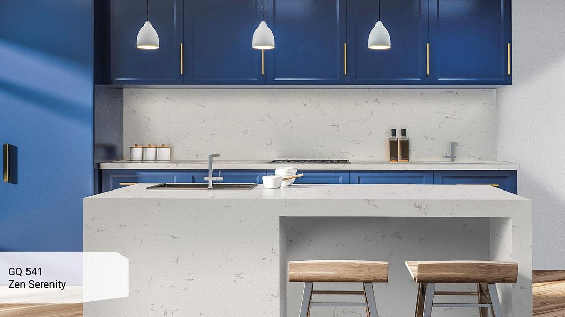 Кварцевый камень Grandex quartz «GQ 541 Zen Serenity» ОПТ фото 4