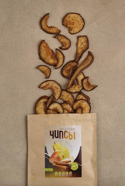 Чипсы «Сыровялов» Груша сушёная с сахаром и корицей 50 гр, опт фото 1