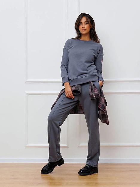 Брюки трикотажные, женские, графит, Опт фото 1