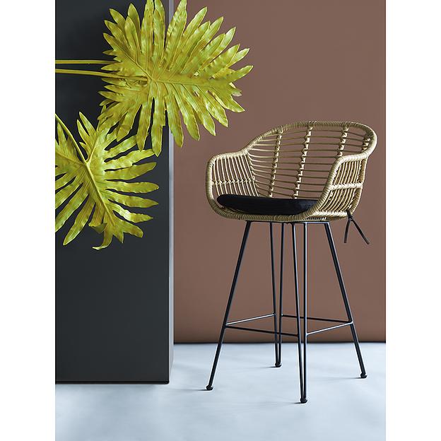 Стул полубарный Vetle Bent, ротанг фото 5