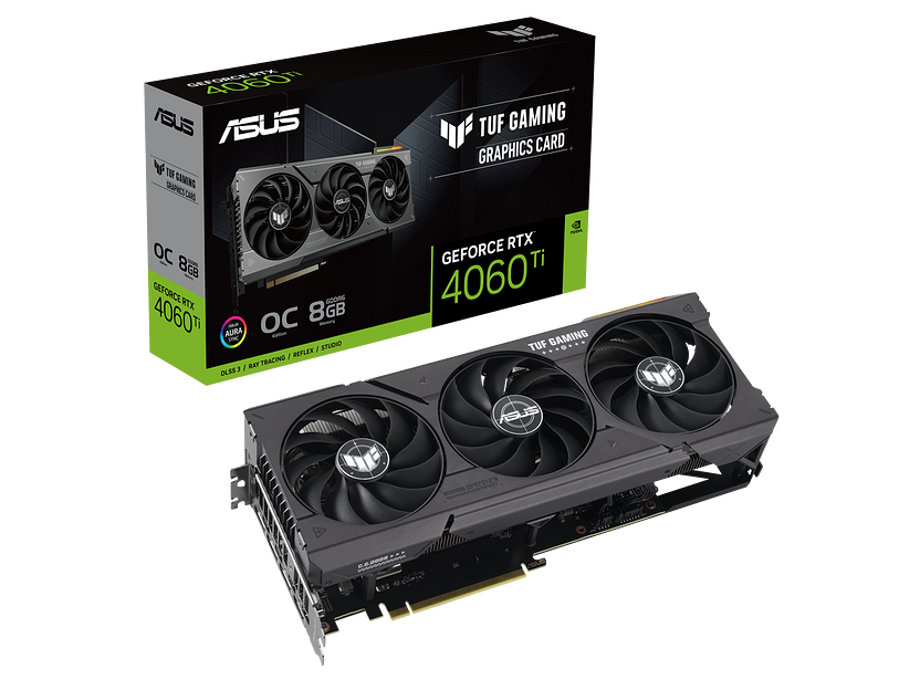 Видеокарта ASUS GeForce RTX4060Ti OC GDDR6X 8GB TUF-RTX4060TI-O8G-GAMING фото 1