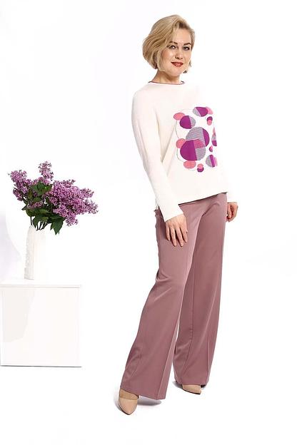 Джемпер женский арт.Л377, белый ОПТ фото 3