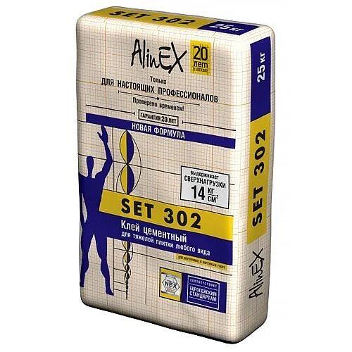 Клей для плитки AlinEX «SET 302» 25кг фото 1