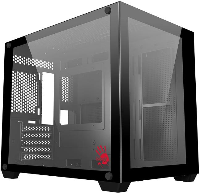 Корпус Bloody BD-CC108 черный без БП mATX 9x120mm 2xUSB3.0 audio bott PSU фото 2