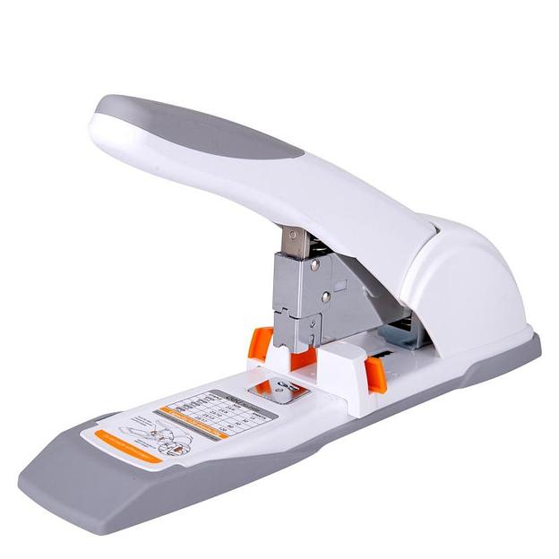 Степлер «DELI» до 120 листов, цвет: светло-серый ОПТ  фото 1