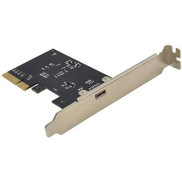 ORIENT AM-U3242PE-C, Контроллер PCI-Ex4 v3.0, USB 3.2 Gen2x2 (SuperSpeed USB 20Gbps), скорость до 20Гбит/с, 1-port Type-C, ASM3242 chipset, Self powered, в комплекте LP планка крепления (31333) фото 2