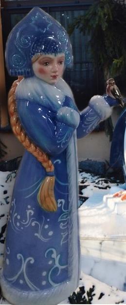 Фигура из стеклопластика «Снегурочка» фото 3