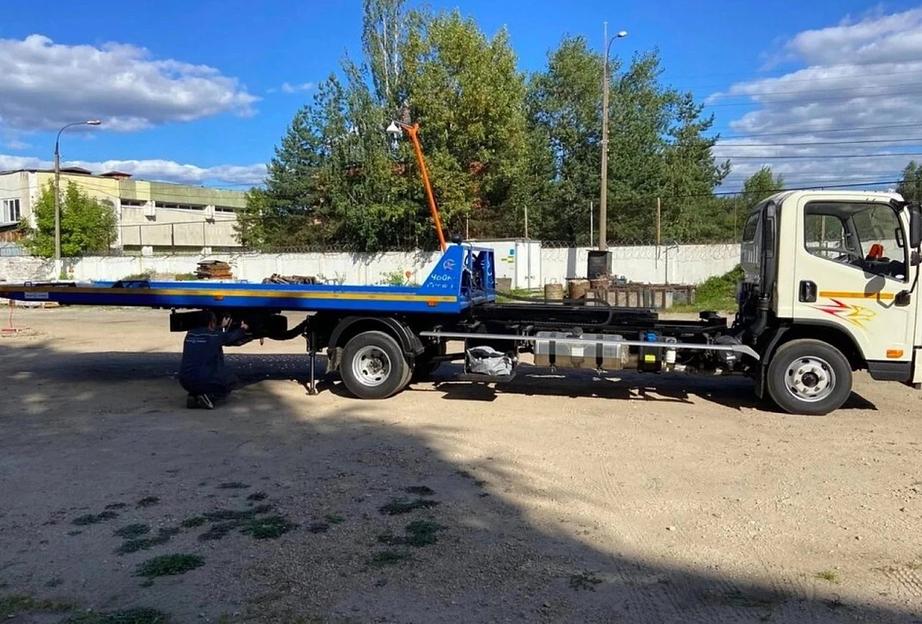 Эвакуатор со сдвижной платформой на шасси FAW, 4x2, кабина J6F фото 9