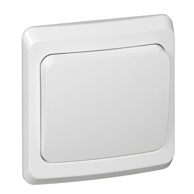 Systeme electric BC10-001B ЭТЮД С/У 1-клавишный ВЫКЛЮЧАТЕЛЬ 10 АХ, БЕЛЫЙ, Россия фото 4