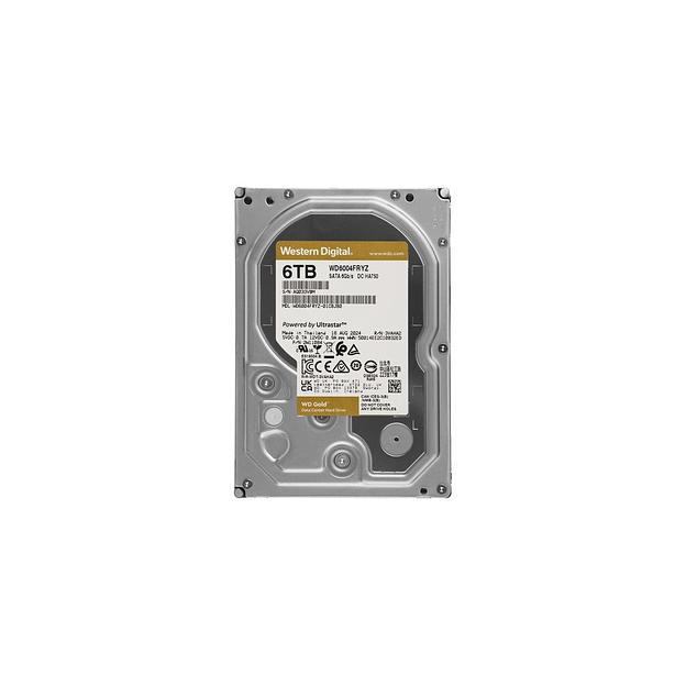 Жесткий диск WD Gold WD6004FRYZ, 6ТБ, HDD, SATA III, 3.5" фото 1