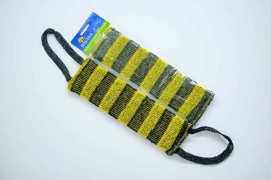 Мочалка «Пчёлка» 42х12 см, махра 10 мм ОПТ фото 1