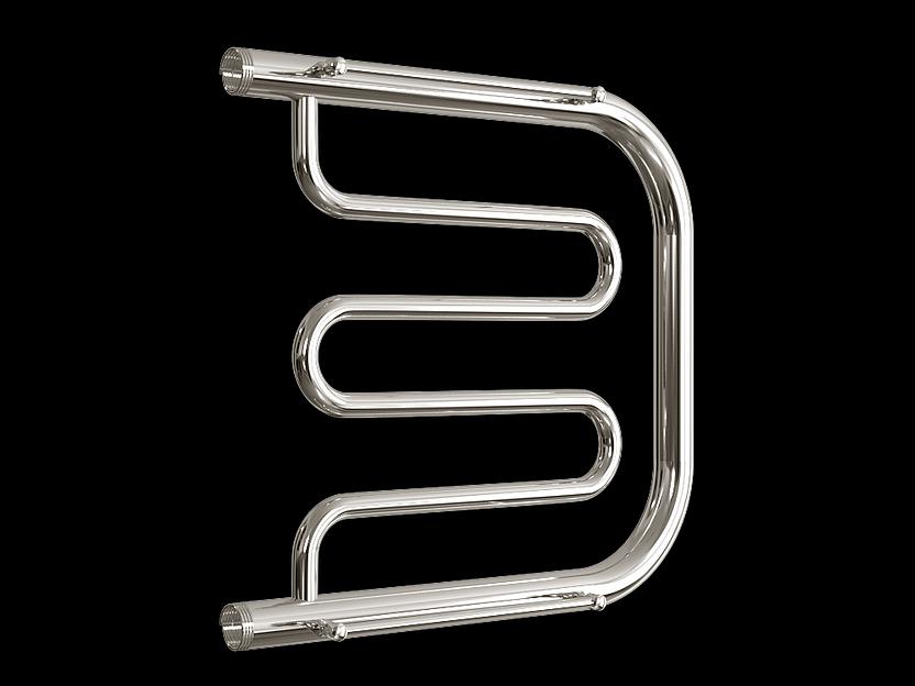 Полотенцесушитель водяной c полкой D 50/50 цвет хром фото 1