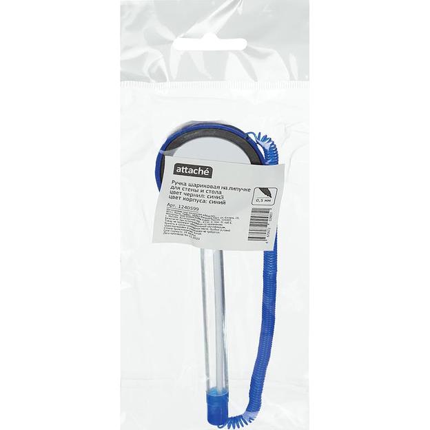 Ручка шариковая на подставке Attache цвет чернил синий с пружиной, 0,35 мм, опт фото 3