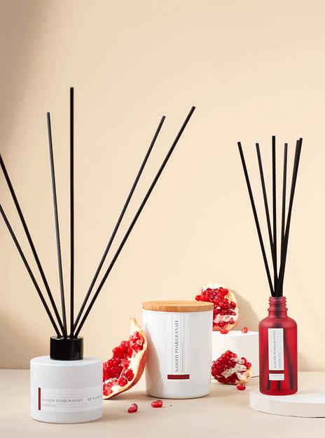 Свеча ароматическая Aesthete home «Woody Pomegranate» 250 мл ОПТ фото 4