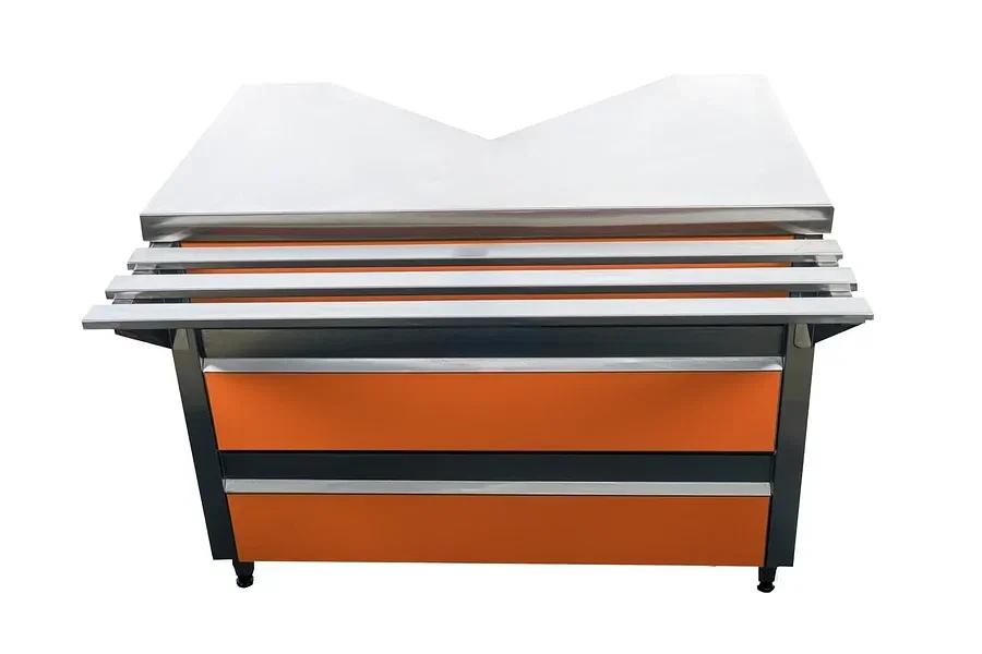 Прилавок кассовый универсальный ПКУТ-1,12 (1120х980х850 мм) фото 2