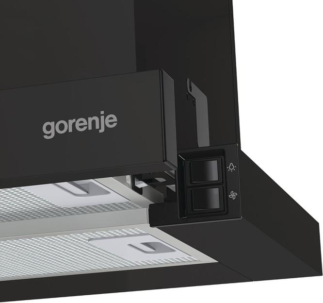 Вытяжка встраиваемая Gorenje TH606E7B черный управление: кнопочное (1 мотор) фото 5