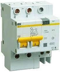 Автомат 2Р 16 А 30МА УЗО АД 12 ОПТ фото 1