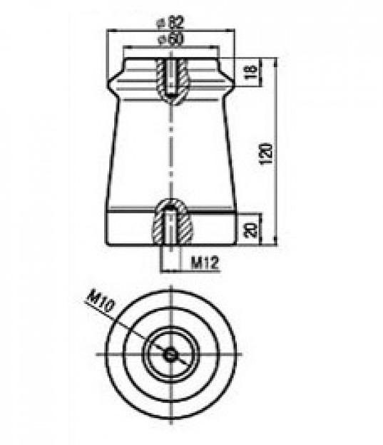 Изолятор ИО-10/3,75 I У3 фото 2
